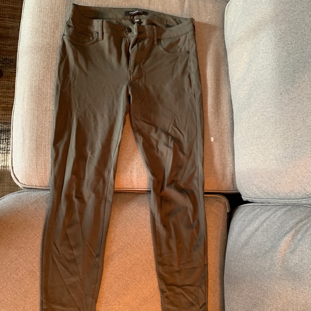 Liverpool olive green skinny pants size 8